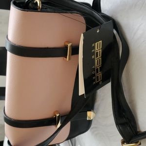 SASHA NEW YORK SMALL PINK & BLACK  SHOULDER BAG PURSE
